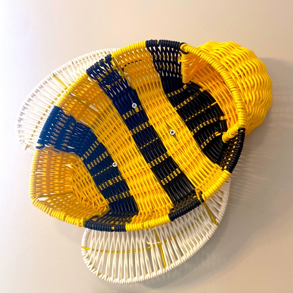 🐝 Bumble bee basket recycled plastic decorative bathroom decor kitchen